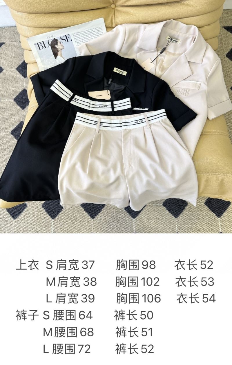 Miu Miu Short Suits